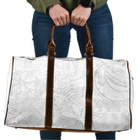 Tapu Fanau Ia Niue Travel Bag Happy White Sunday Unique Hiapo LT14 White - Polynesian Pride