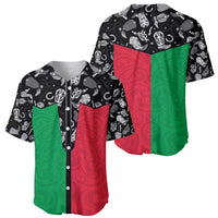 Vanuatu Cowboy Baseball Jersey Cowboy Symbols Split Stylized - Polynesian Pride