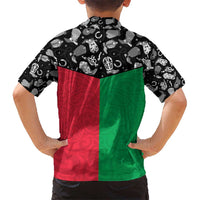 Vanuatu Cowboy Kid Hawaiian Shirt Cowboy Symbols Split Stylized LT14 - Polynesian Pride
