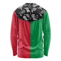 Vanuatu Cowboy Long Sleeve Shirt Cowboy Symbols Split Stylized - Polynesian Pride