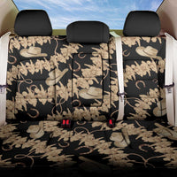 Vanuatu Cowboy Back Car Seat Cover Seamless Straw Hats Hibiscus LT14 One Size Black - Polynesian Pride
