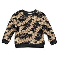 Vanuatu Cowboy Kid Ugly Christmas Sweater Seamless Straw Hats Hibiscus - Polynesian Pride