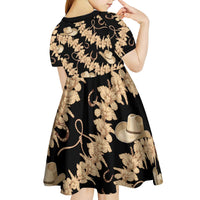 Vanuatu Cowboy Kid Short Sleeve Dress Seamless Straw Hats Hibiscus - Polynesian Pride