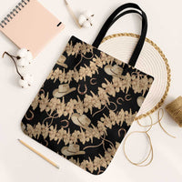 Vanuatu Cowboy Tote Bag Seamless Straw Hats Hibiscus - Polynesian Pride