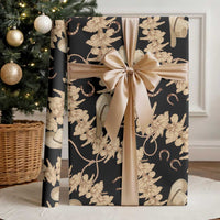 Vanuatu Cowboy Wrapping Paper Seamless Straw Hats Hibiscus - Polynesian Pride