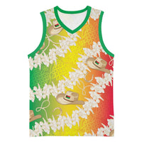 Vanuatu Cowboy Basketball Jersey Straw Hats Hibiscus With Sand Drawing - Polynesian Pride