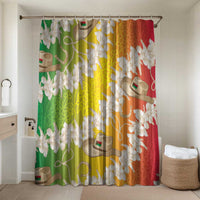 Vanuatu Cowboy Bathroom Set Straw Hats Hibiscus With Sand Drawing - Polynesian Pride