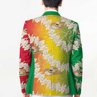 Vanuatu Cowboy Blazer Straw Hats Hibiscus With Sand Drawing - Polynesian Pride