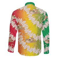 Vanuatu Cowboy Family Matching Long Sleeve Bodycon Dress and Hawaiian Shirt Straw Hats Hibiscus With Sand Drawing - Polynesian Pride