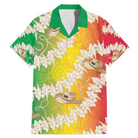 Vanuatu Cowboy Family Matching Mermaid Dress and Hawaiian Shirt Straw Hats Hibiscus With Sand Drawing - Polynesian Pride