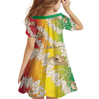 Vanuatu Cowboy Family Matching Short Sleeve Bodycon Dress and Hawaiian Shirt Straw Hats Hibiscus With Sand Drawing - Polynesian Pride