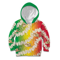 Vanuatu Cowboy Kid Hoodie Straw Hats Hibiscus With Sand Drawing LT14 Hoodie Reggae - Polynesian Pride
