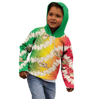 Vanuatu Cowboy Kid Hoodie Straw Hats Hibiscus With Sand Drawing LT14 - Polynesian Pride