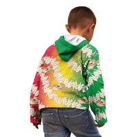 Vanuatu Cowboy Kid Hoodie Straw Hats Hibiscus With Sand Drawing LT14 - Polynesian Pride