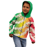 Vanuatu Cowboy Kid Hoodie Straw Hats Hibiscus With Sand Drawing LT14 - Polynesian Pride