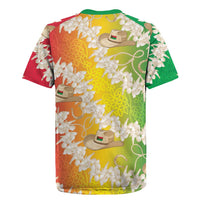 Vanuatu Cowboy Rugby Jersey Straw Hats Hibiscus With Sand Drawing - Polynesian Pride