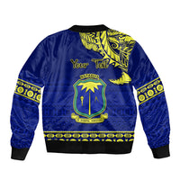 Personalised Fiji Natabua High School Bomber Jacket Fijian Tapa Pattern LT14 - Polynesian Pride