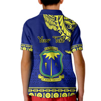 Personalised Fiji Natabua High School Kid Polo Shirt Fijian Tapa Pattern LT14 - Polynesian Pride