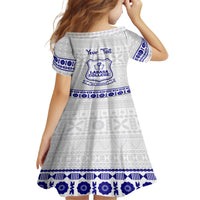 Personalised Fiji Labasa College Family Matching Long Sleeve Bodycon Dress and Hawaiian Shirt Fijian Tapa Pattern LT14 - Polynesian Pride