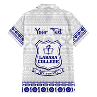 Personalised Fiji Labasa College Family Matching Tank Maxi Dress and Hawaiian Shirt Fijian Tapa Pattern LT14 - Polynesian Pride