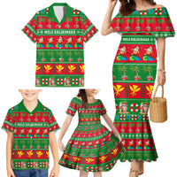 Personalised Hawaii Christmas Family Matching Mermaid Dress and Hawaiian Shirt Mele Kalikimaka LT14 - Polynesian Pride