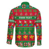 Personalised Hawaii Christmas Family Matching Puletasi Dress and Hawaiian Shirt Mele Kalikimaka LT14 - Polynesian Pride