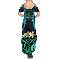 Personalised Pasifika Festival Auckland Summer Maxi Dress 2024 Pacific Islands Polynesian Pattern LT14 - Polynesian Pride