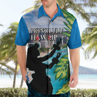 Personalised Honolulu Aloha Hawaii Hawaiian Shirt Tropical Leaves With Hula Girl LT14 - Polynesian Pride