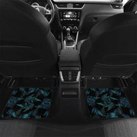 New Zealand Lawn Bowls Custom Car Mats Aotearoa Silver Fern Paua Shell - Polynesian Pride