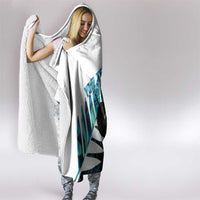 New Zealand Lawn Bowls Custom Hooded Blanket Aotearoa Silver Fern Paua Shell LT14 - Polynesian Pride
