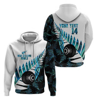 New Zealand Lawn Bowls Custom Hoodie Aotearoa Silver Fern Paua Shell LT14 - Polynesian Pride