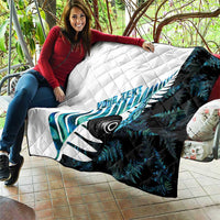 New Zealand Lawn Bowls Custom Quilt Aotearoa Silver Fern Paua Shell LT14 - Polynesian Pride