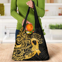 Polynesia Bone Cancer Awareness Grocery Bag Fight Warriors