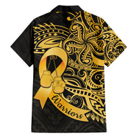 Polynesia Bone Cancer Awareness Hawaiian Shirt Fight Warriors LT14 - Polynesian Pride
