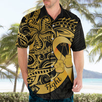 Polynesia Bone Cancer Awareness Hawaiian Shirt Fight Warriors LT14 - Polynesian Pride