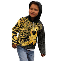 Polynesia Bone Cancer Awareness Kid Hoodie Fight Warriors