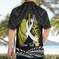 Personalised Polynesia World Lung Cancer Day Hawaiian Shirt Faith Hope Love LT14 - Polynesian Pride