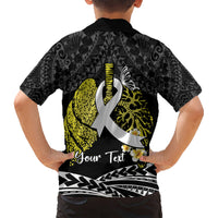 Personalised Polynesia World Lung Cancer Day Hawaiian Shirt Faith Hope Love LT14 - Polynesian Pride
