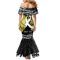 Personalised Polynesia World Lung Cancer Day Mermaid Dress Faith Hope Love LT14 - Polynesian Pride