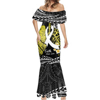 Personalised Polynesia World Lung Cancer Day Mermaid Dress Faith Hope Love LT14 - Polynesian Pride
