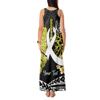 Personalised Polynesia World Lung Cancer Day Tank Maxi Dress Faith Hope Love LT14 - Polynesian Pride