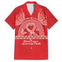 Personalised In September We Wear Red Hawaiian Shirt Polynesia Blood Cancer Awareness LT14 Red - Polynesian Pride