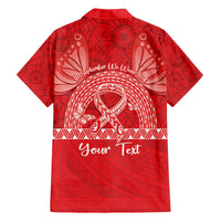 Personalised In September We Wear Red Hawaiian Shirt Polynesia Blood Cancer Awareness LT14 - Polynesian Pride
