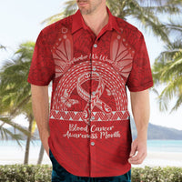 Personalised In September We Wear Red Hawaiian Shirt Polynesia Blood Cancer Awareness LT14 - Polynesian Pride