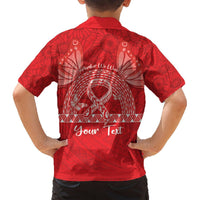 Personalised In September We Wear Red Hawaiian Shirt Polynesia Blood Cancer Awareness LT14 - Polynesian Pride