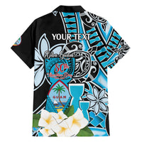 Personalised Guam Liberation Day Hawaiian Shirt 80th Anniversary Chamorro Latte Stone With Guasali Flowers LT14 - Polynesian Pride