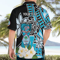 Personalised Guam Liberation Day Hawaiian Shirt 80th Anniversary Chamorro Latte Stone With Guasali Flowers LT14 - Polynesian Pride