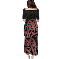 New Zealand Mangopare Tamanako Family Matching Puletasi and Hawaiian Shirt Aotearoa Maori