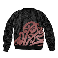 New Zealand Mangopare Tamanako Sleeve Zip Bomber Jacket Aotearoa Maori