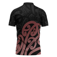 New Zealand Mangopare Tamanako Zipper Polo Shirt Aotearoa Maori - Polynesian Pride